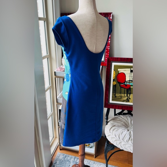 Desigual Teal and Blue Artistic Mini Dress - Picture 3 of 5